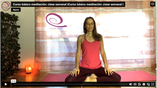 Curso básico meditación: Clase semanal I