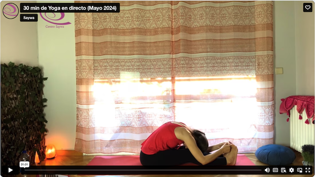 Práctica: 30 min de Yoga en directo (Mayo 2024)