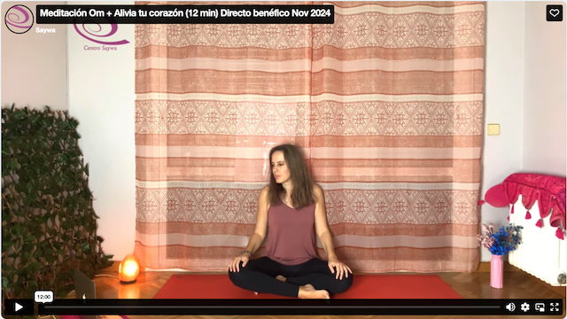 Minipráctica: Meditación Om + Alivia tu corazón (12 min) Directo benéfico Nov 2024