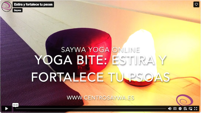 Yoga bites: Estira y fortalece tu psoas