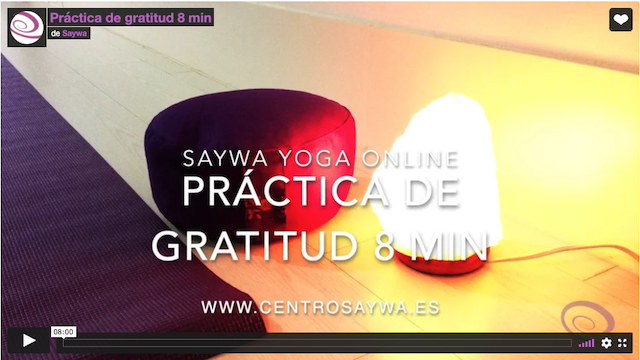 Práctica de Gratitud 8 min